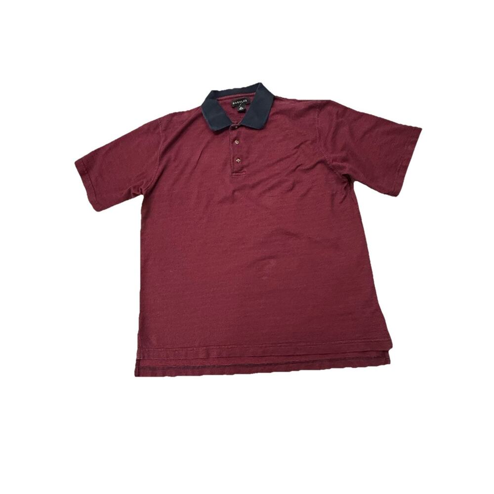 Harold’s 100% Peruvian Pima Cotton Red Polo Shirt Men’s M 2000s